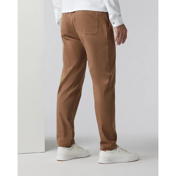 Vuori All Ways Elastic Waist Pant Mens XL Pecan Brown Cotton Twill Stretch NWT - Picture 14 of 14